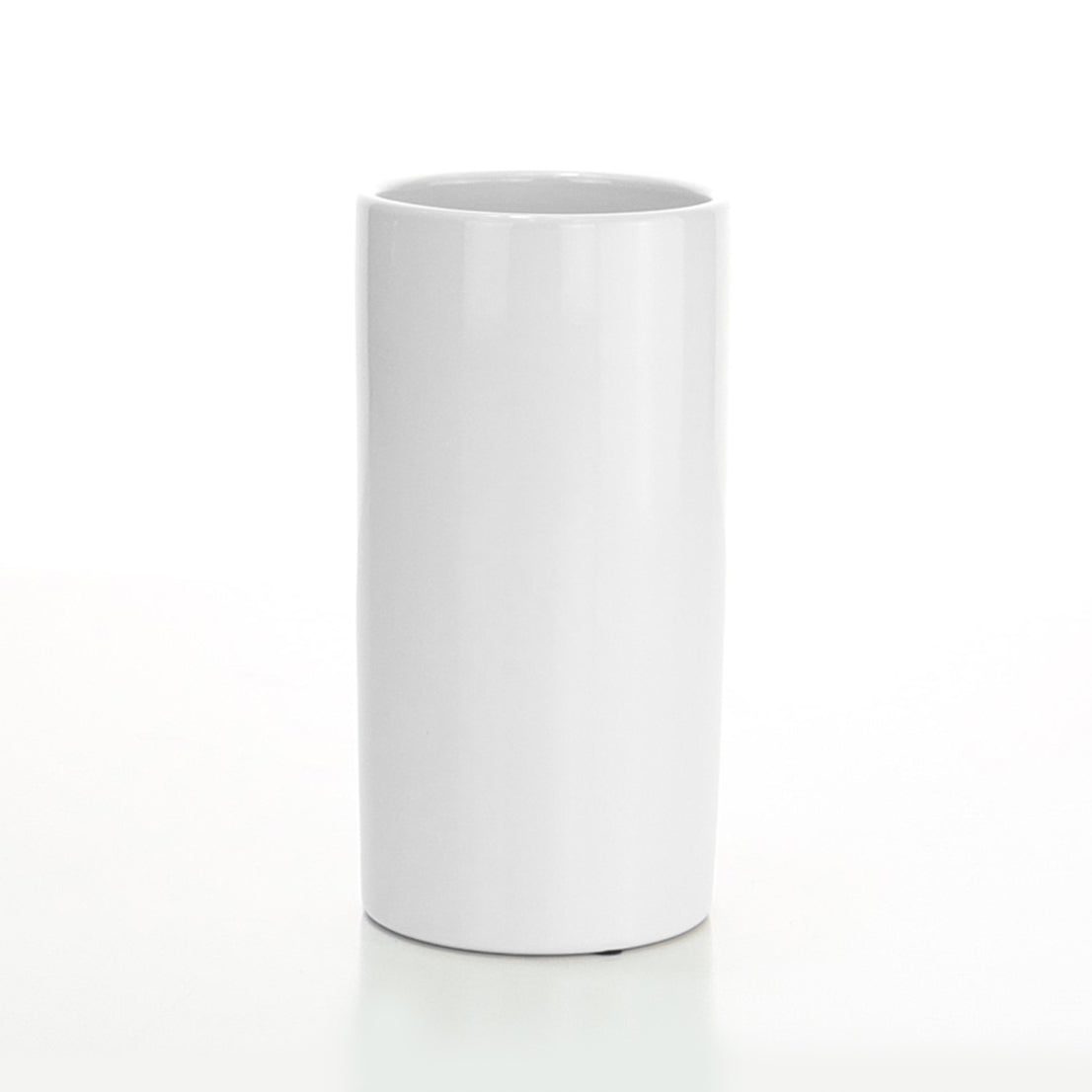 Vase Cylinder White 20H 10T