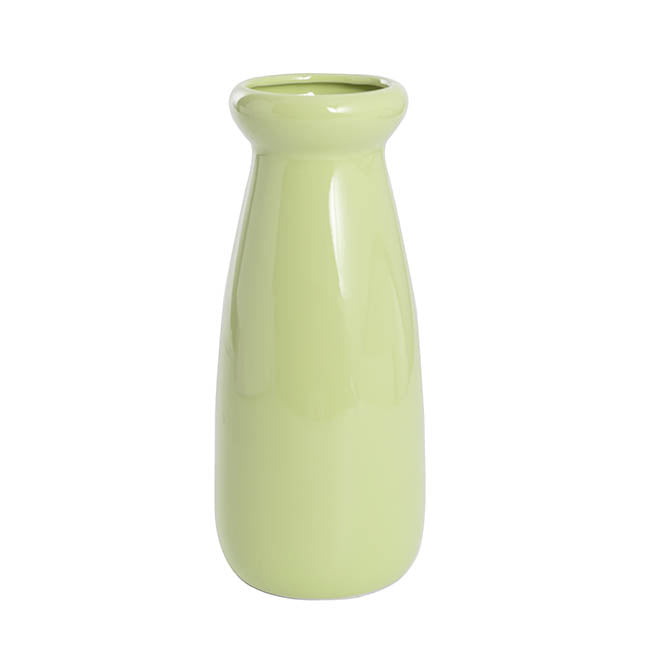 Ceramic Milk Bottle Large Sage