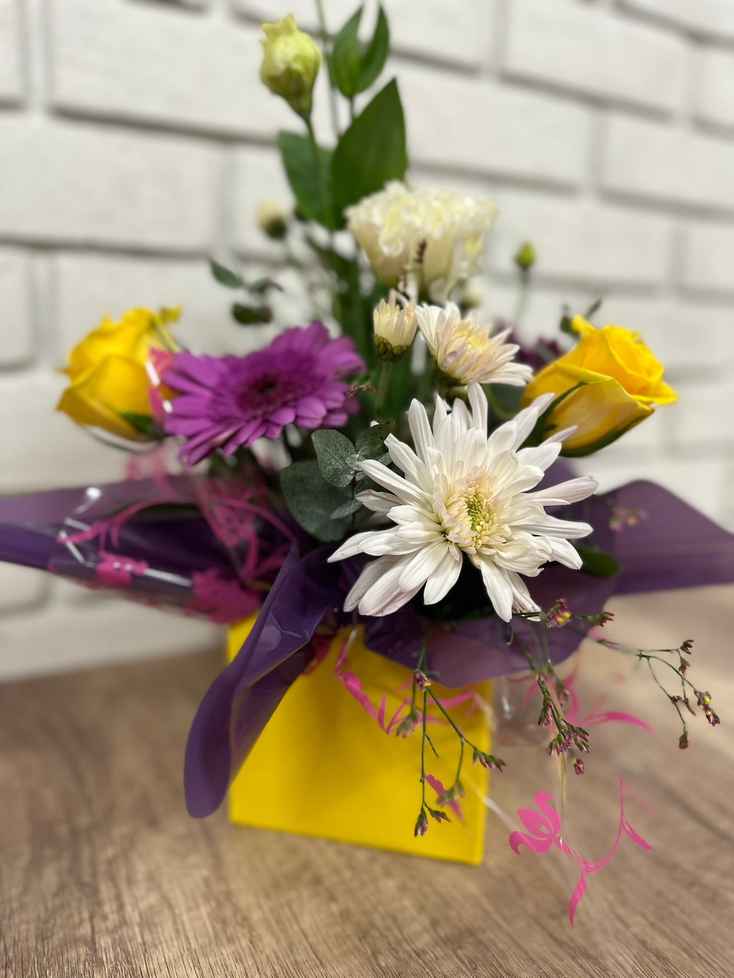 Seasonal mix of Flowers in Box