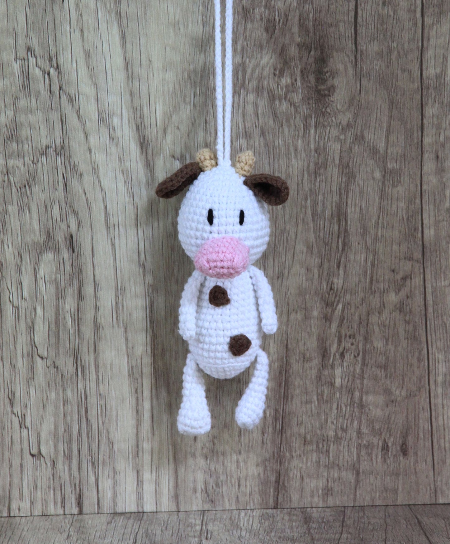 Knitting Garden - Play Gym / Pram Toys - Cow