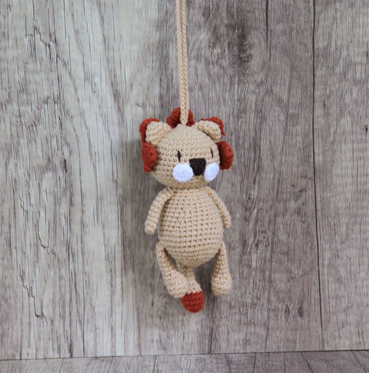 Knitting Garden - Play Gym / Pram Toys - Lion