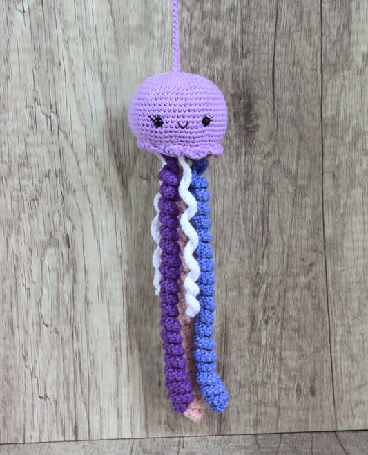 Knitting Garden - Play Gym / Pram Toys - Octopus Purple