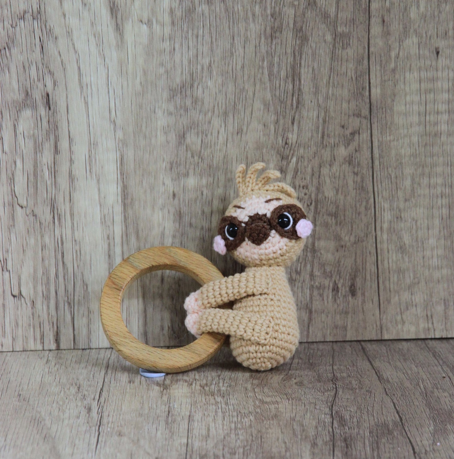 Knitting Garden - Teething Rattles - Sloth