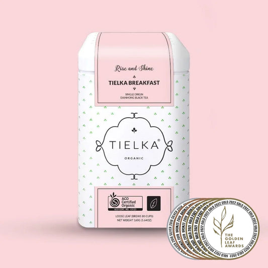 Tielka Breakfast - Black Tea - Luxury Pyramid Tea Bags Tin