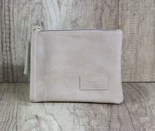 Large Marco Designs Leather Wallet - Blush Pink